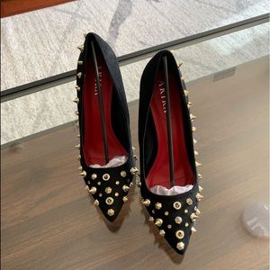 AKIRA Cold Hearted Embellished Pointed Toe Pumps